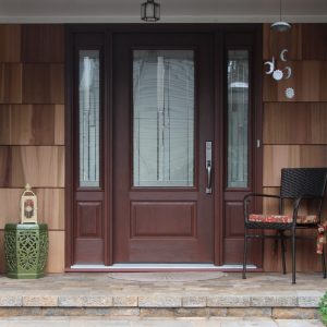 Fiberglass Entry Doors with two side panels