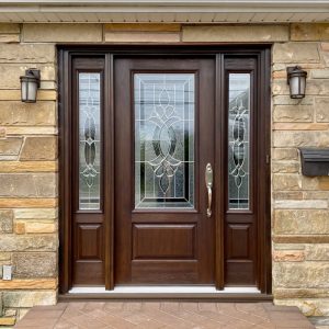Fiberglass Entry Doors with two side panels
