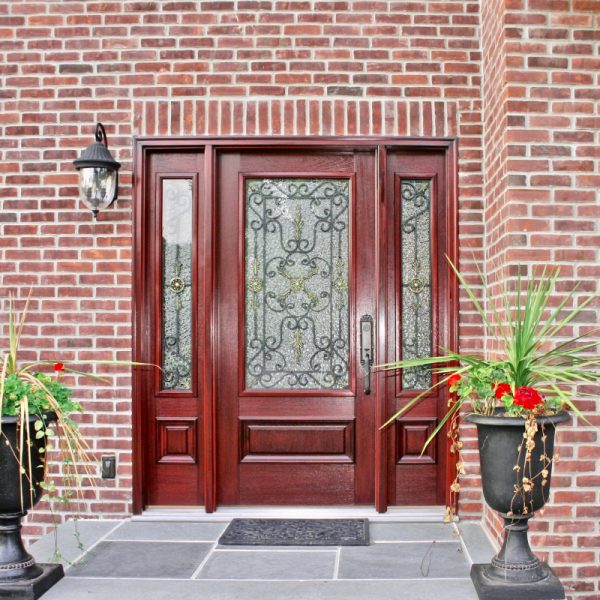Fiberglass Entry Doors with two side panels