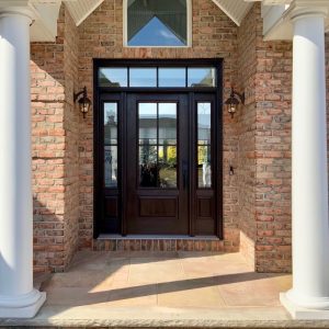 Fiberglass Entry Doors with two side panels