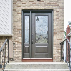 Fiberglass Entry Doors  with one side panel