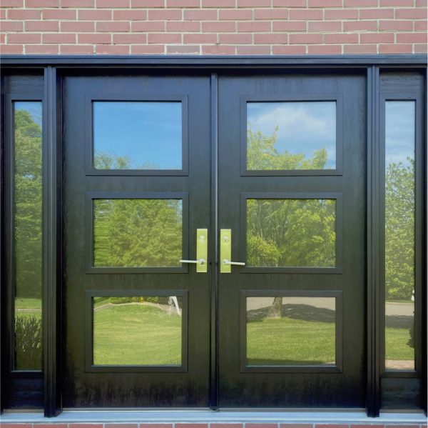Fiberglass Entry Double Doors with side panels