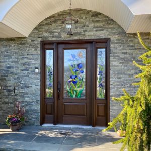 Fiberglass Entry Doors with two side panels