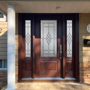 Fiberglass Entry Doors with two side panels