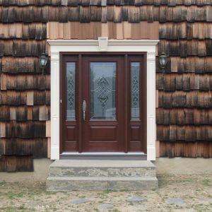 Fiberglass Entry Doors with two side panels