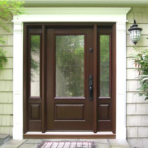 Fiberglass Entry Doors with two side panels