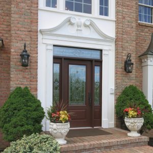 Fiberglass Entry Doors with two side panels
