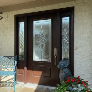Fiberglass Entry Doors with two side panels