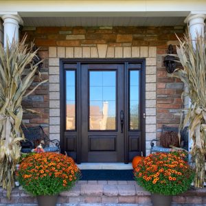 Fiberglass Entry Doors with two side panels