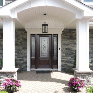 Fiberglass Entry Doors with two side panels