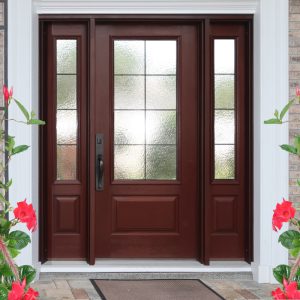 Fiberglass Entry Doors with two side panels