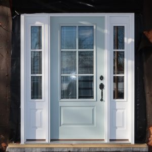 Fiberglass Entry Doors with two side panels