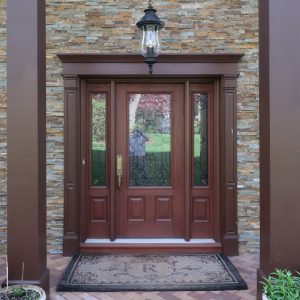 Fiberglass Entry Doors with two side panels