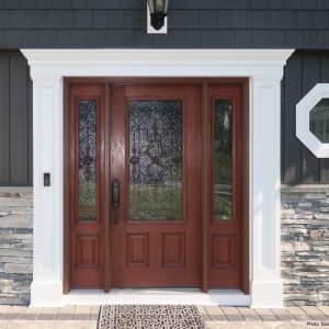 Fiberglass Entry Doors with two side panels