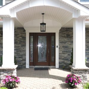 Fiberglass Entry Doors with two side panels
