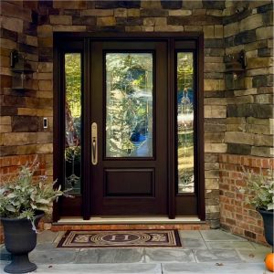 Fiberglass Entry Doors with two side panels