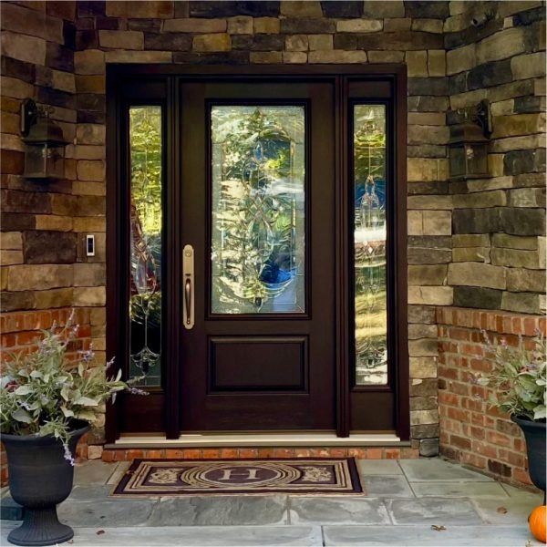 Fiberglass Entry Doors with two side panels