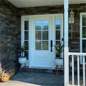 Fiberglass Entry Doors with two side panels
