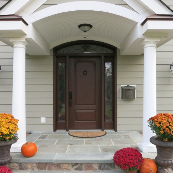 Fiberglass Entry Doors with two side panels