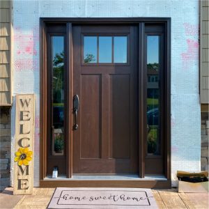 Fiberglass Entry Doors with two side panels