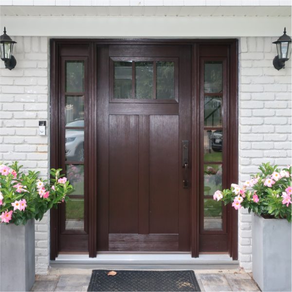 Fiberglass Entry Doors with two side panels