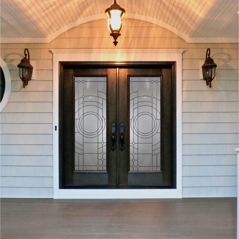 Fiberglass Entry Doors with double doors - Royal Windows And Doors