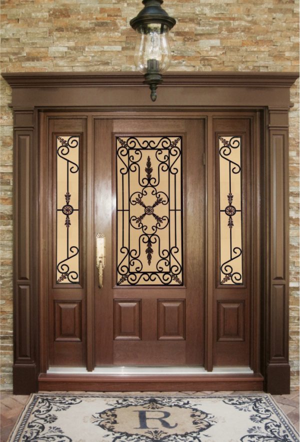 Fiberglass Entry Doors with two side panels