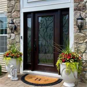 Fiberglass Entry Doors with two side panels