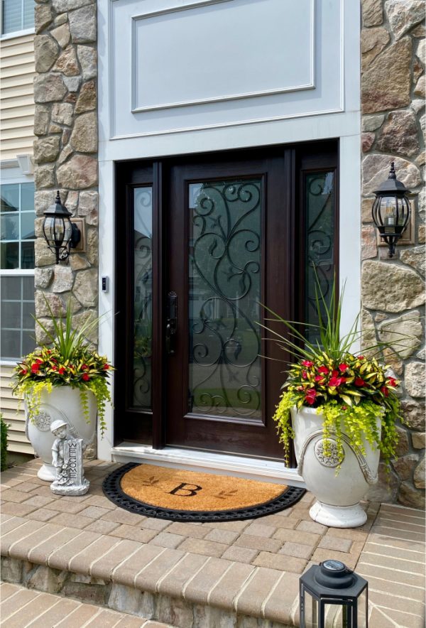 Fiberglass Entry Doors with two side panels