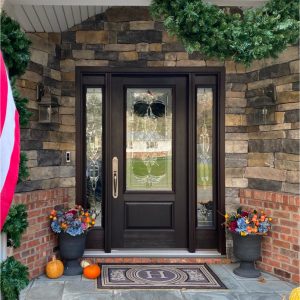 Fiberglass Entry Doors with two side panels