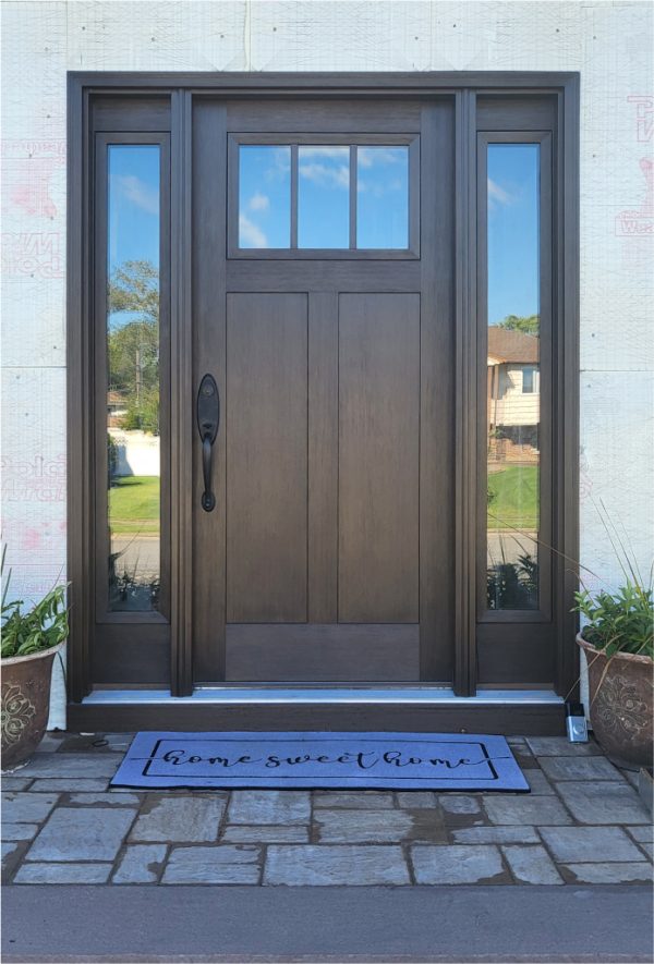 Fiberglass Entry Doors with two side panels